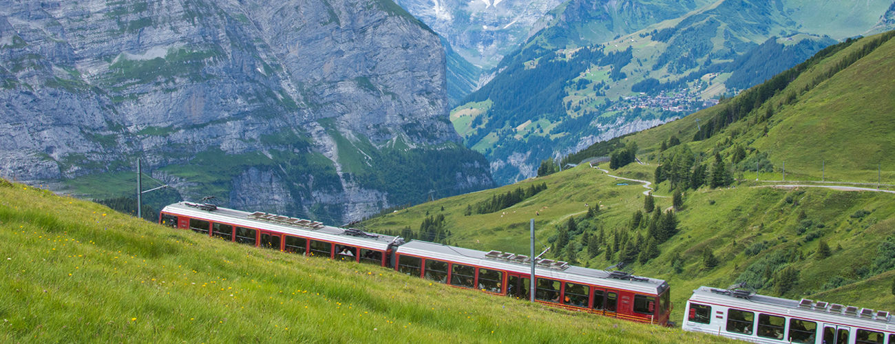 Un train en Suisse