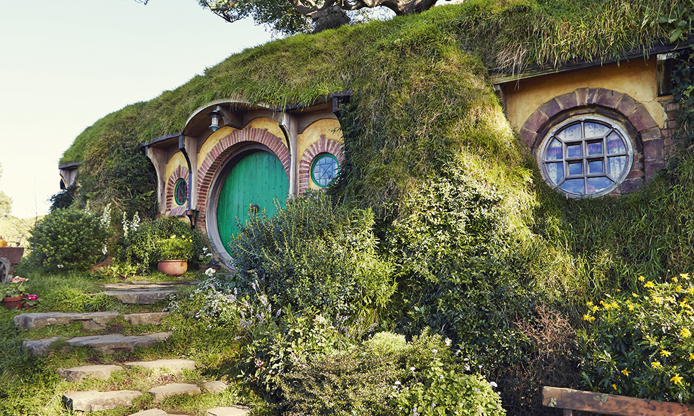 Matamata. Le village des Hobbits où furent tournées certaines scènes du « Seigneur des Anneaux ».