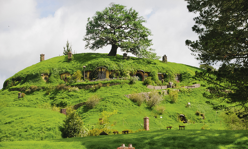 Matamata. Le village des Hobbits où furent tournées certaines scènes du « Seigneur des Anneaux ».