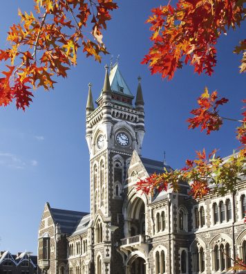 Dunedin. L’Université d’Otago est la plus ancienne du pays.