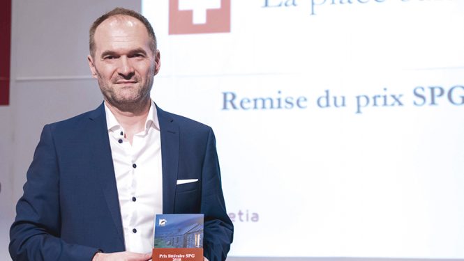 Éric Bulliard. Le lauréat du Prix littéraire SPG 2018.