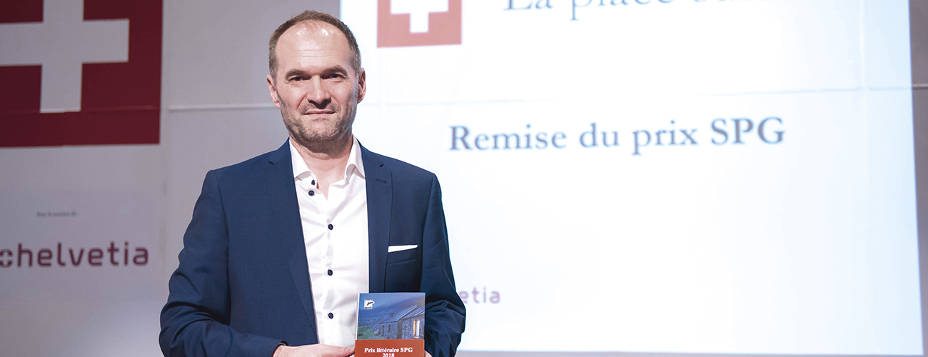 Éric Bulliard. Le lauréat du Prix littéraire SPG 2018.