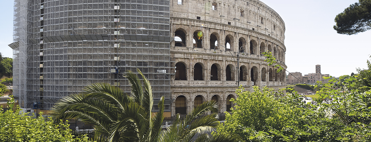 Les travaux de rénovation du Colisée. Selon le programme, la façade sera achevée cette année.