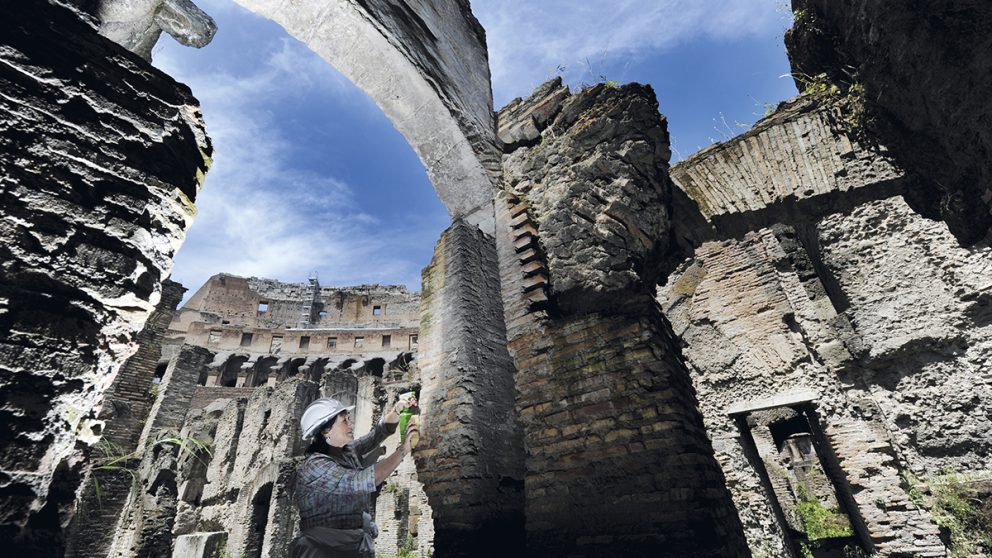 L’hypogée. La structure souterraine du Colisée sera aussi restaurée.