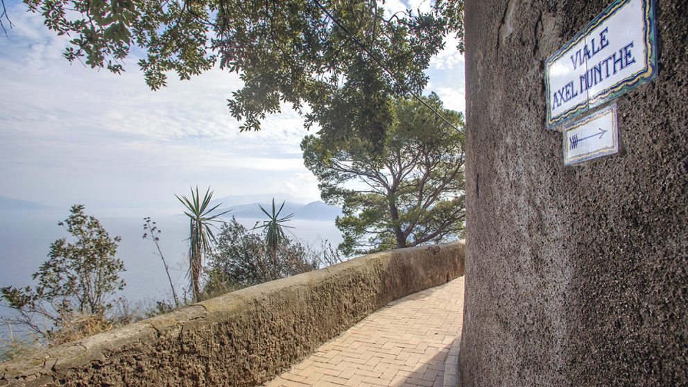 Le médecin suédois Axel Munthe. Bâtisseur de la Villa San Michele, il a laissé un souvenir profond à Capri où une rue porte son nom.