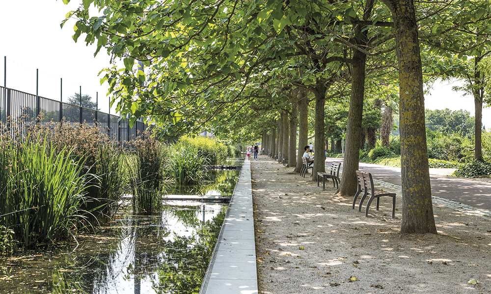 Le parc de Gerland, au sud de la ville.