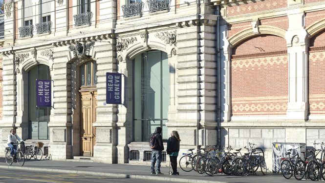 Bâtiment James-Fazy de la HEAD – Genève. Il s’agit du bâtiment principal de l’école qui en compte cinq au total.