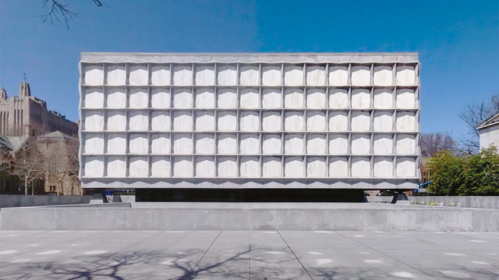 La bibliothèque Beinecke de l’Université de Yale de 1963.