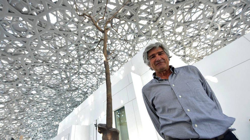 Giuseppe Penone au Louvre Abou Dabi en 2017.