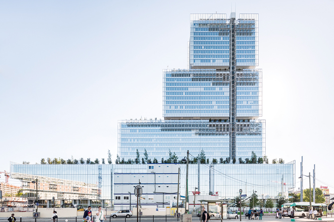 Le nouveau palais de justice de Paris.