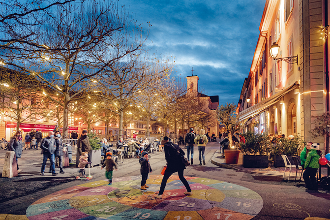 La place du marché à Carouge