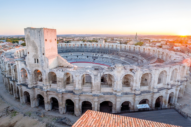 Les arènes d’Arles.