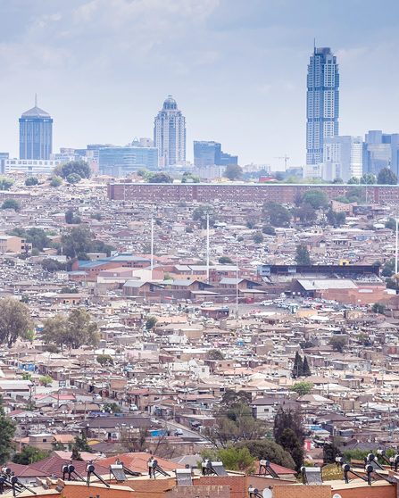 Le township de Soweto.