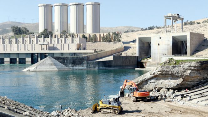 Le barrage de Mossoul.