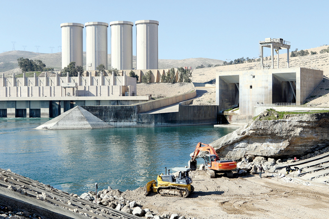 Le barrage de Mossoul.