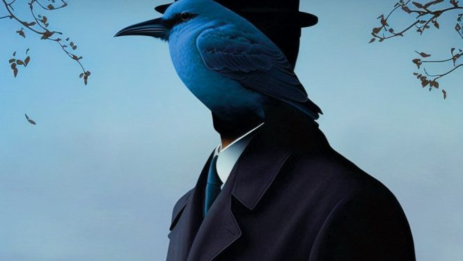 Dans le style de Magritte par le logiciel Midjounrey.