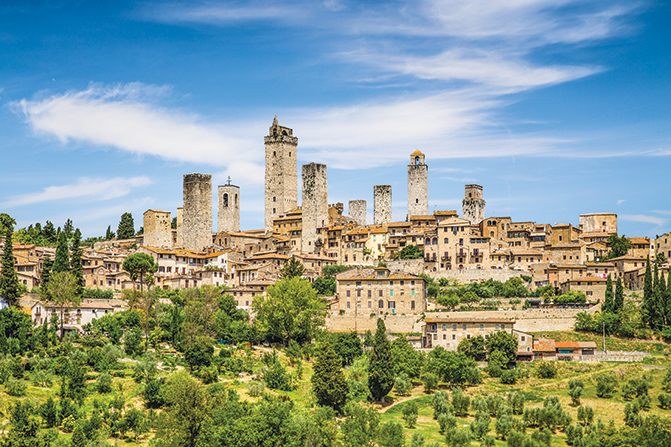 Le village de San Gimignano.