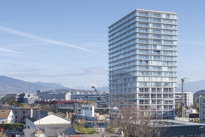 La tour Opale à Genève.