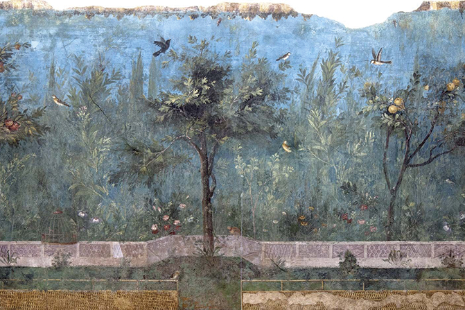 La fresque du jardin dans la villa de Livia.