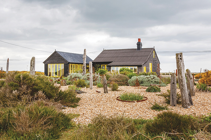 Le petit cottage où Derek Jarman vivait.