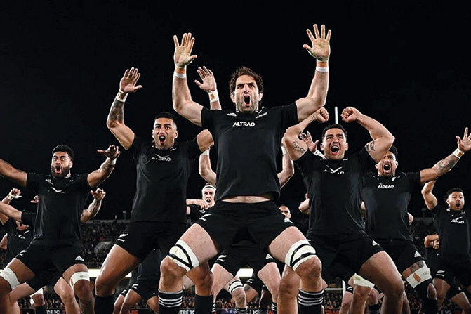 Le haka des All Blacks.
