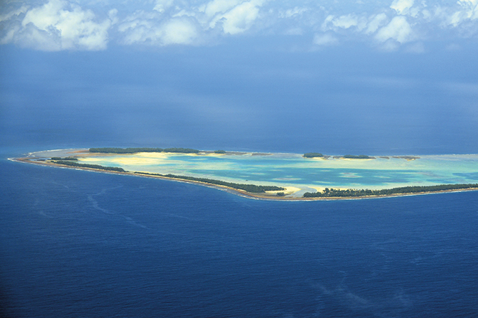 L’archipel de Tuvalu.