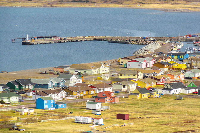 Le village de Miquelon.