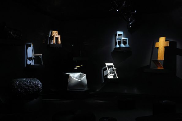 Deux vues de l’exposition au Grassi Museum à Leipzig et au mudac à Lausanne.