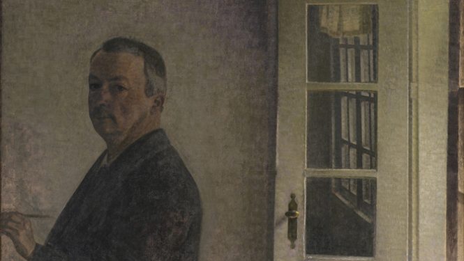 « Autoportrait. La maison de campagne Spurveskjul à Sorgenfri, au nord de Copenhague », 1911.