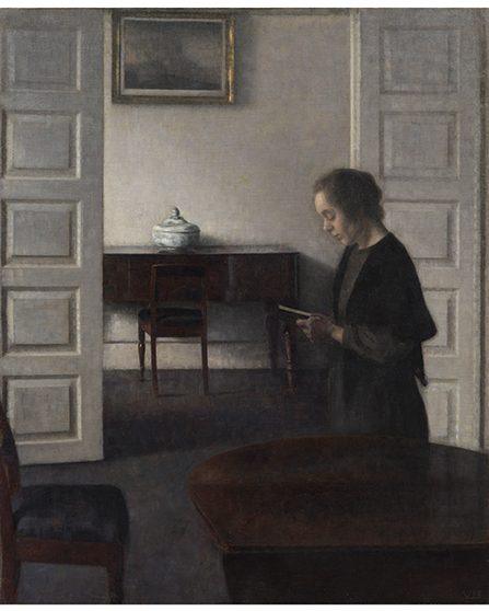 « Intérieur avec une femme lisant », 1911.