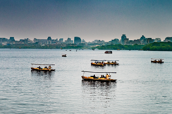 La skyline de Hangzhou